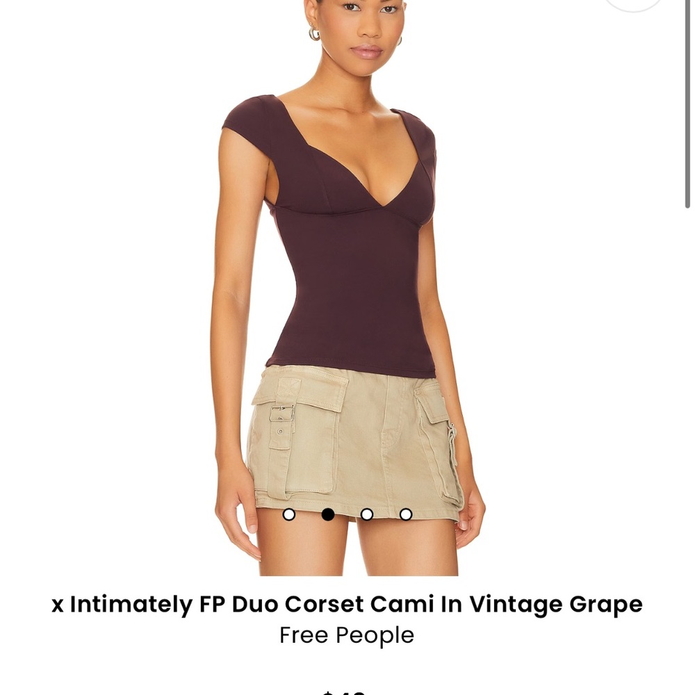 Free people duo corset cami top